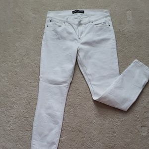 Express White Mid Rise Leggings